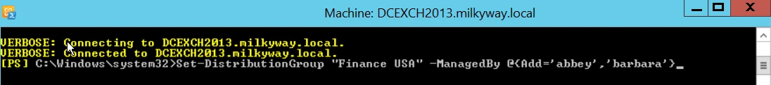 Adding Additional Owners via Set-DistributionGroup