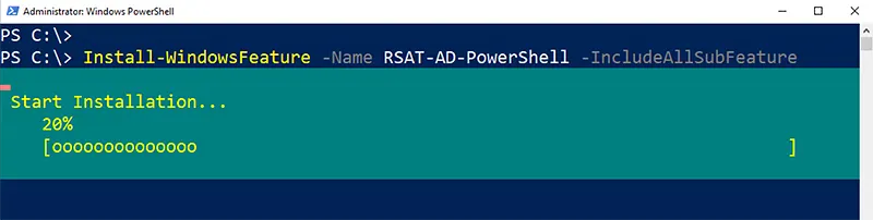 Get-ADUser PowerShell Pre-Requisite