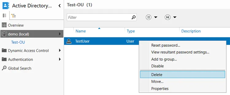 Restore a Deleted User or Object