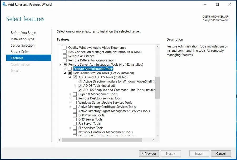 How to Install Active Directory Administrative Center (ADAC)?