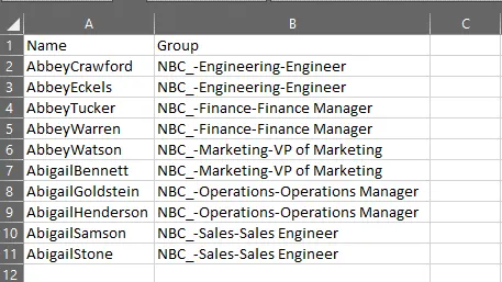 Add Users to Different Groups using a CSV File