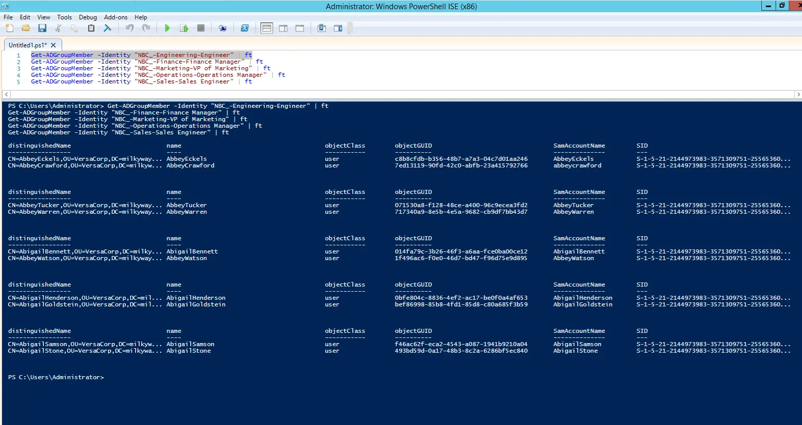 Add Users to Different Groups using a CSV File