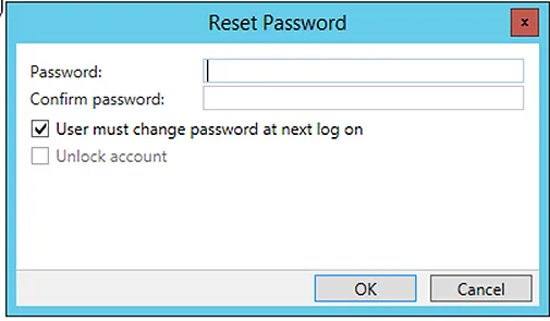 Password Reset using Active Directory Administration Center