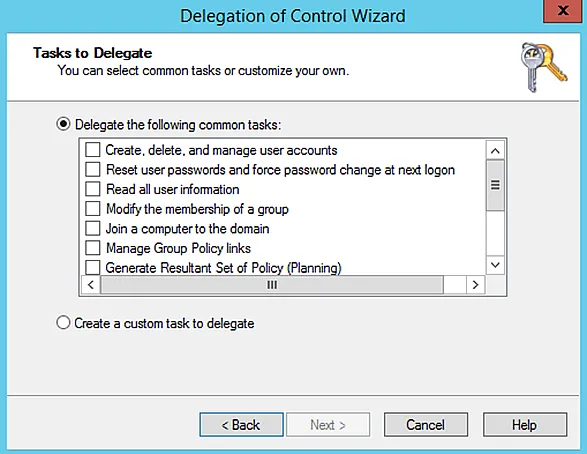 Delegate Control to Users Using ADUC